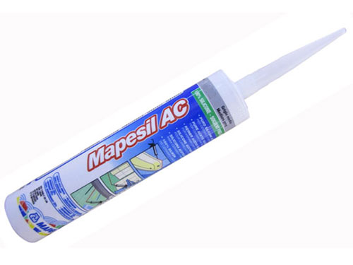 Mapesil AC 100 White 310 мл. Силиконовый клей-герметик белый